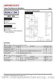D20LC20U datasheet pdf Shindengen