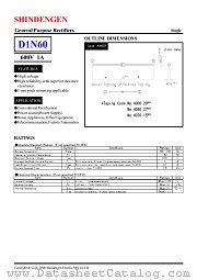 D1N60 datasheet pdf Shindengen