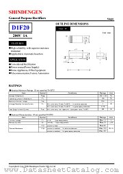 D1F20 datasheet pdf Shindengen