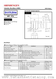 D15XBS6 datasheet pdf Shindengen