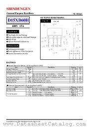 D15XB60H datasheet pdf Shindengen