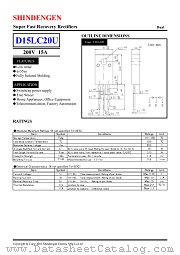 D15LC20U datasheet pdf Shindengen