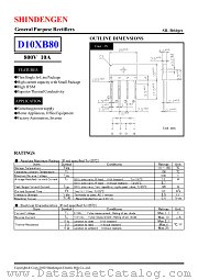 D10XB80 datasheet pdf Shindengen