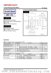 D10XB60 datasheet pdf Shindengen