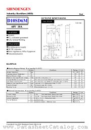 D10SD6M datasheet pdf Shindengen