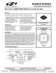 SI5022 datasheet pdf Silicon Laboratories