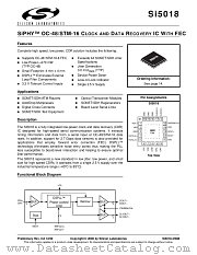 SI5018 datasheet pdf Silicon Laboratories
