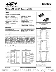 SI3036 datasheet pdf Silicon Laboratories