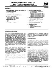 SST37VF512 datasheet pdf Silicon Storage Technology