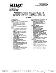 FDC37B80X datasheet pdf Standard Microsystems
