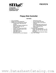 FDC37C78 datasheet pdf Standard Microsystems