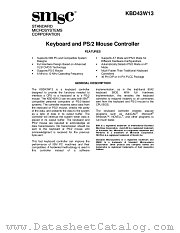 KBD43W13 datasheet pdf Standard Microsystems