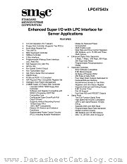 LPC47S42X datasheet pdf Standard Microsystems