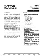 73M2921 datasheet pdf TDK Semiconductor