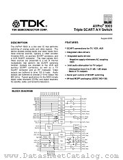 AVPRO-5003 datasheet pdf TDK Semiconductor