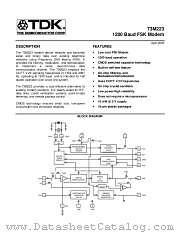 73M223 datasheet pdf TDK Semiconductor