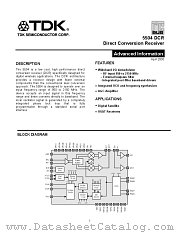 5504DCR datasheet pdf TDK Semiconductor