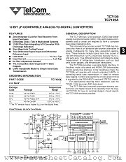 TC7109A datasheet pdf TelCom Semiconductor