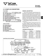 TC14433A datasheet pdf TelCom Semiconductor