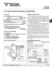 TC7126 datasheet pdf TelCom Semiconductor