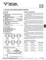 TC1428 datasheet pdf TelCom Semiconductor