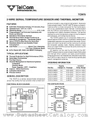 TCN75 datasheet pdf TelCom Semiconductor