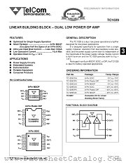 TC1029 datasheet pdf TelCom Semiconductor