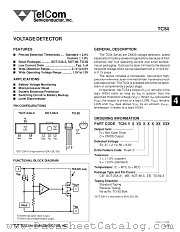 TC54 datasheet pdf TelCom Semiconductor