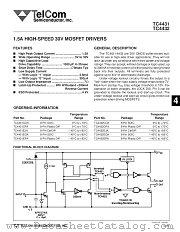 TC4431 datasheet pdf TelCom Semiconductor