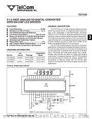TC7129 datasheet pdf TelCom Semiconductor