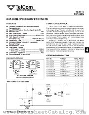 TC1410 datasheet pdf TelCom Semiconductor