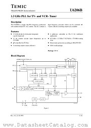 U6206B datasheet pdf TEMIC