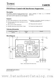 U6083B datasheet pdf TEMIC