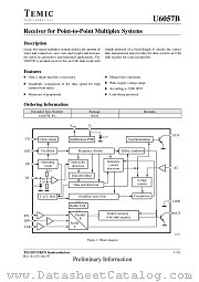 U6057B datasheet pdf TEMIC
