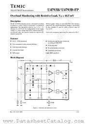 U4793B datasheet pdf TEMIC