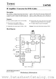 U4476B datasheet pdf TEMIC