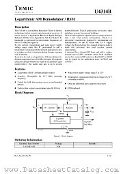 U4314B datasheet pdf TEMIC