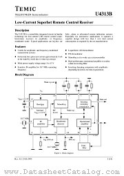U4313B datasheet pdf TEMIC