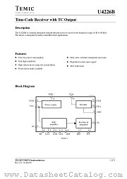 U4226B datasheet pdf TEMIC