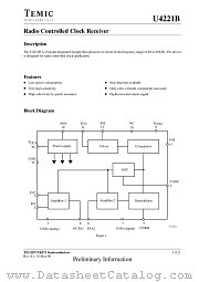 U4221B datasheet pdf TEMIC