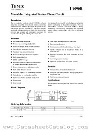 U4090B datasheet pdf TEMIC