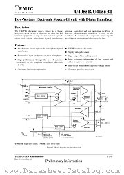 U4055B1 datasheet pdf TEMIC