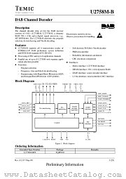 U2758MB datasheet pdf TEMIC