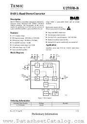 U2755BB datasheet pdf TEMIC