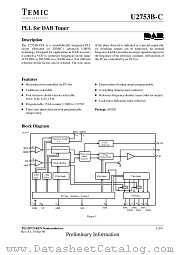 U2753B-C datasheet pdf TEMIC