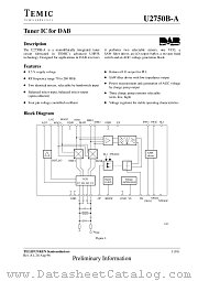 U2750B-A datasheet pdf TEMIC