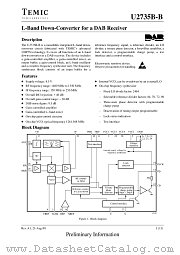 U2735BB datasheet pdf TEMIC