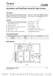 U2640B datasheet pdf TEMIC
