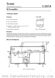 U2537B datasheet pdf TEMIC
