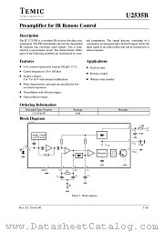 U2535B datasheet pdf TEMIC